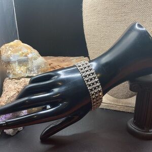 Rhinestone glam bracelet VINTAGE.